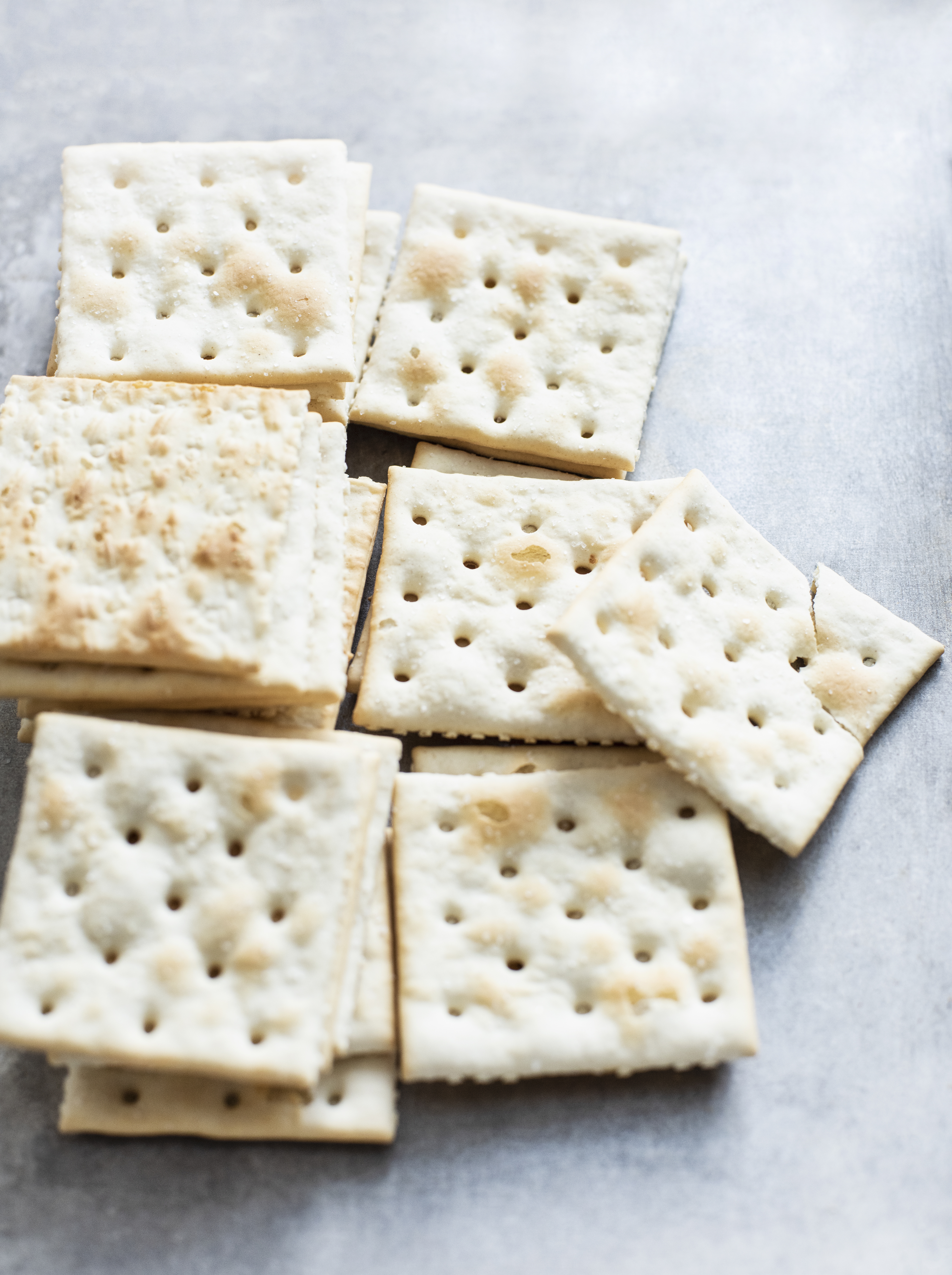 Several saltines.